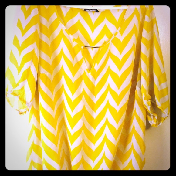 White and Yellow blouse