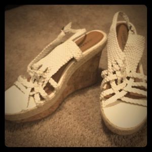 Madden Girl, size 10, white wedge sandal
