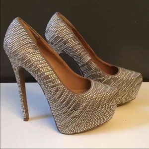 Steve Madden crystal heels
