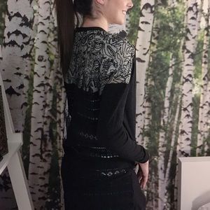 Small Brown Free People Embroidered Duster