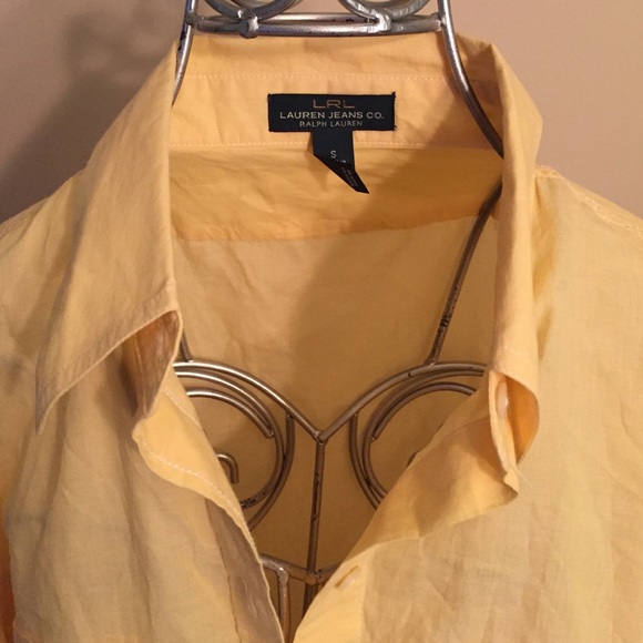 Lauren Ralph Lauren Small Yellow button up - Picture 1 of 4