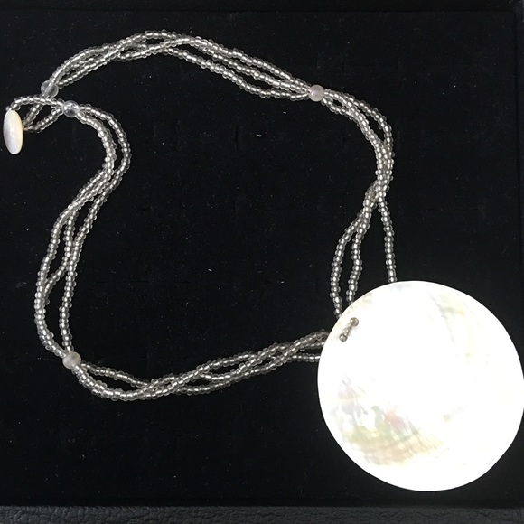 Gorgeous sea shell & bead necklace from Barcelona