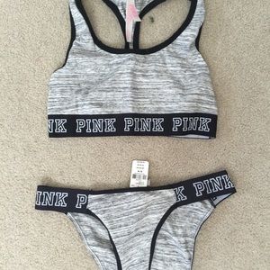VICTORIAS SECRET PINK BRA/PANTY SET