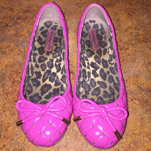 Betsey Johnson Betseyville Pink Ballet Flats
