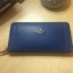 Coach blue wallet