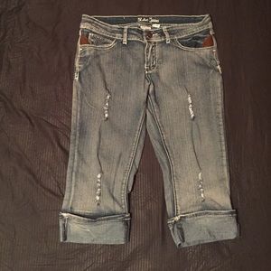 Jean Capris With Jewels ✨