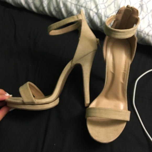 Nude suede size 7 BRAND NEW