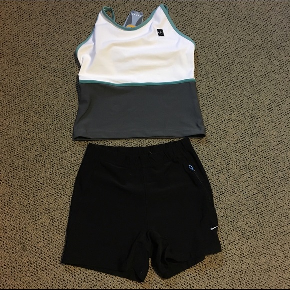 Nike Pants - Nike dri-fit tank (NWOT) & short set.  Bundle me!
