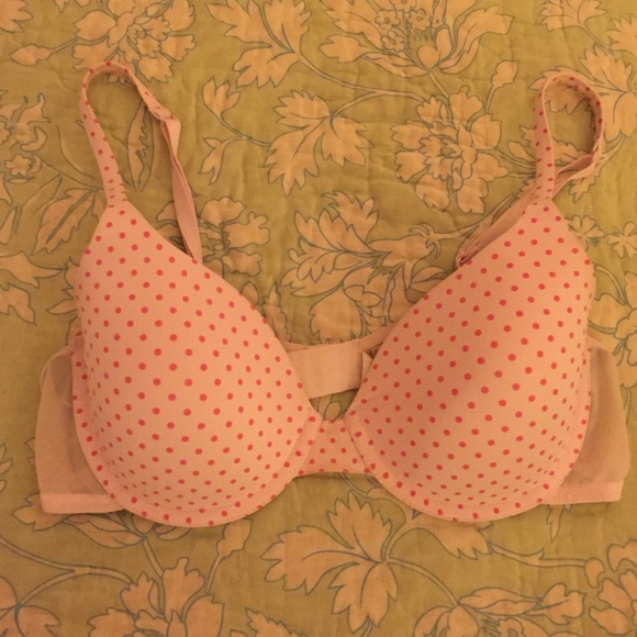 Gap Body Pink Polka Dot Bra - 36B