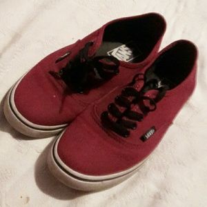 Maroon vans