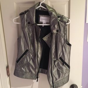 BCBG metallic vest