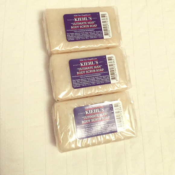 Set of 3 mini Kiehl's Men's bar soaps