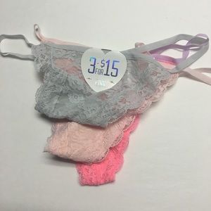 ⚡️️24hr SALE⚡️Victoria's Secret PINK 3-pcs thongs