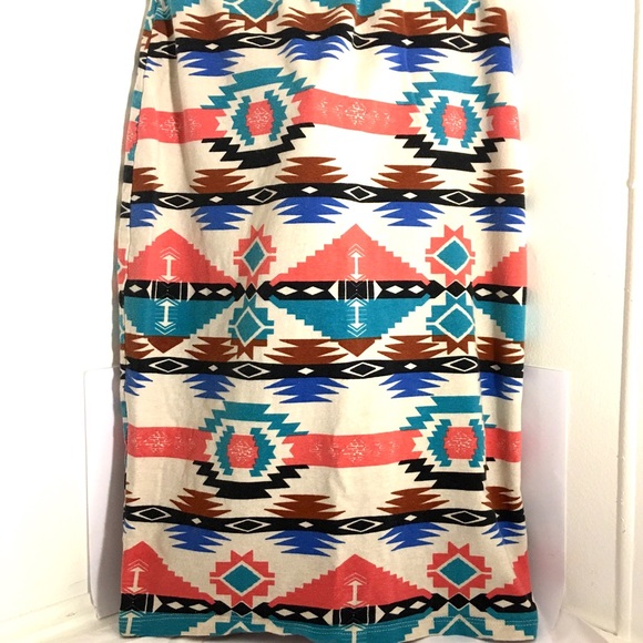 Aztec pencil skirt