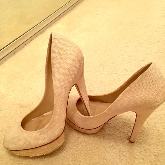 White Aldo Pumps