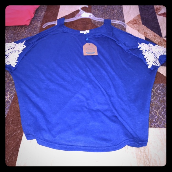 Blue boutique blouse
