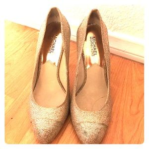 Michael Kors Gold/Silver Heels