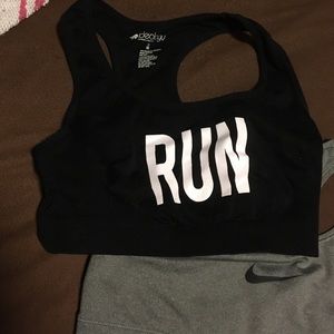Black Sports Bra