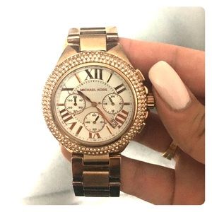 Michael Kors Crystallized Rose Gold Watch