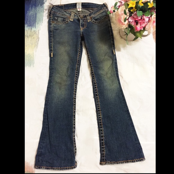 True religion logo jeans pants