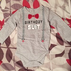 Birthday suit onesie