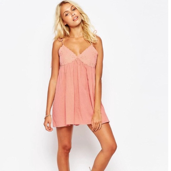 Lace adjustable babydoll dress