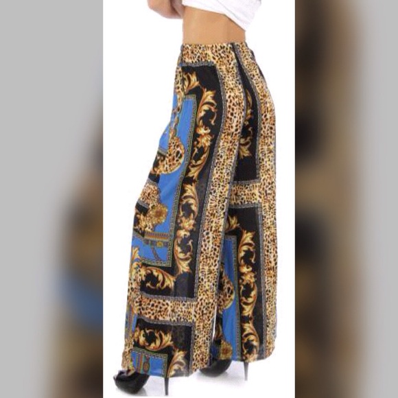 Stunning Duchess chiffon palazzo pants. - Picture 2 of 3