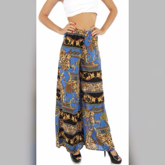 Stunning Duchess chiffon palazzo pants. - Picture 3 of 3