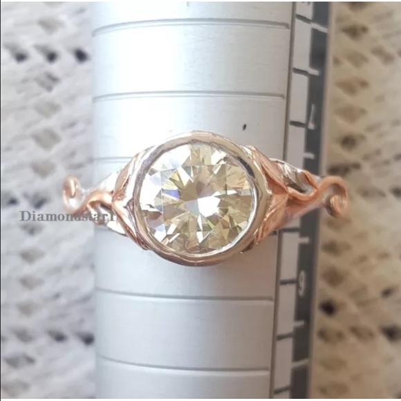 Moissanite  engagement ring 1.25 carats