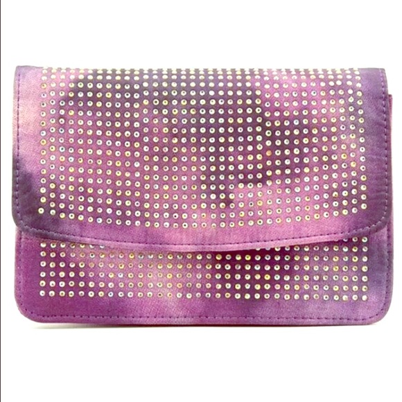 Steve Madden Bi Dreamy Purple tie-dye Messenger - Picture 2 of 4