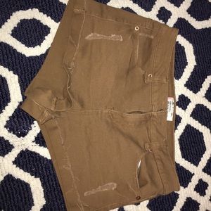 Forever 21 brown denim shorts