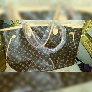 Large brown tote not for sale