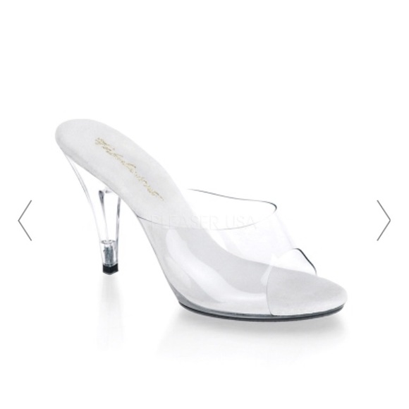Sexy clear mules ✨
