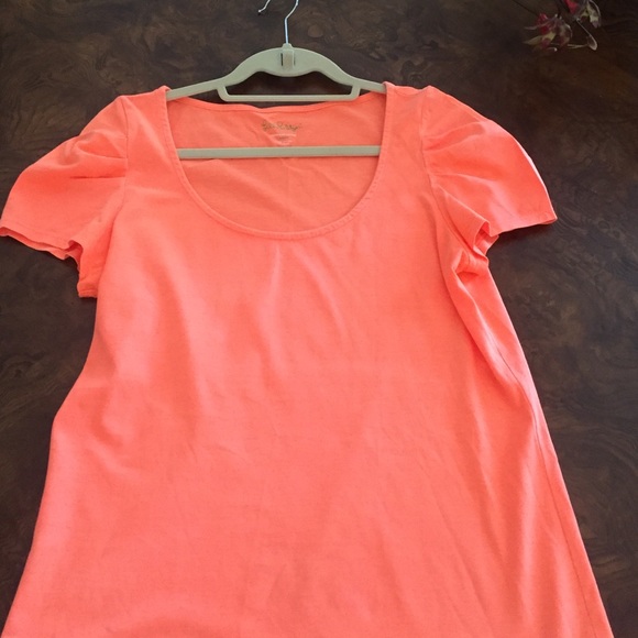 Lilly Pultizer scoop-neck orange T Shirt