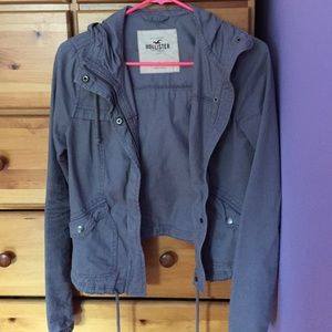 Light gray bomber jacket