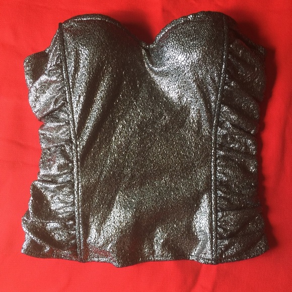 🔻SALE🔻Guess Metallic Silver Corset (US Sz M)