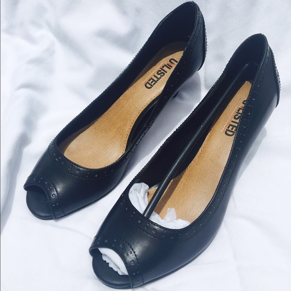 Unlisted by Kenneth Cole Peep Toe Low Heels 6.5 - Picture 2 of 3