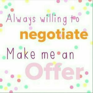 I love reasonable offers!!