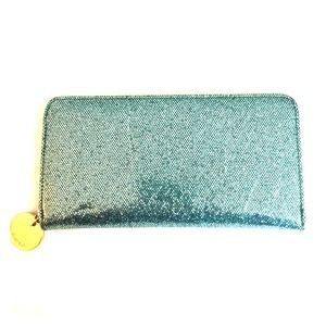 Deux lux zip around glitter wallet