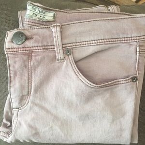 Free People lavender-washed jeans