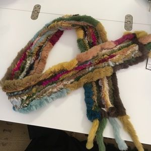 Rabbit fur scarf