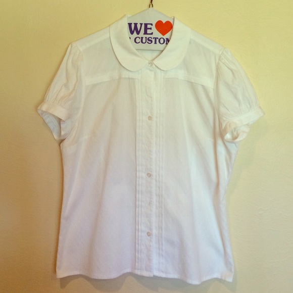 🌞SUMMER SALE! Short Sleeve White Button Down