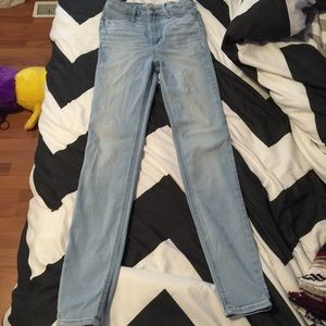 high wasted hollister jeggings