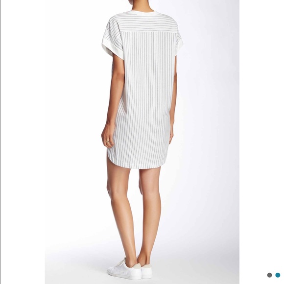 V-Nick Strip Shift Dress - Picture 2 of 2