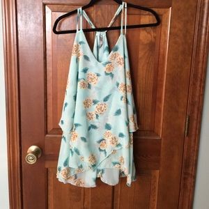 Yummy Plus Teal Layered Tank⭐️⭐️⭐️ HOST PICK⭐️⭐️⭐️