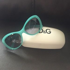 D&G rare beautiful turquoise sunglasses