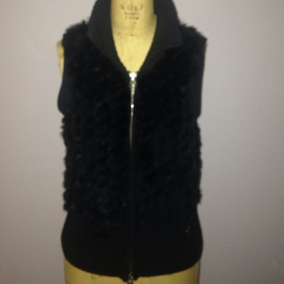 Armani Exchange Fur Sweater Vest