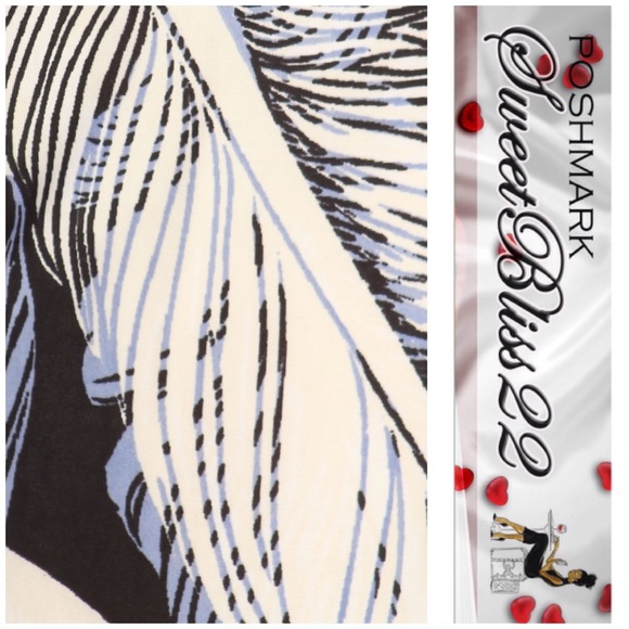 💄Blue Feather Palazzo Pants💄 - Picture 4 of 4