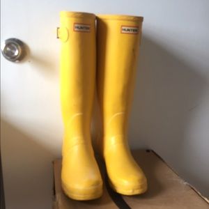 Yellow Hunter Rainboots