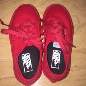 all red vans kids